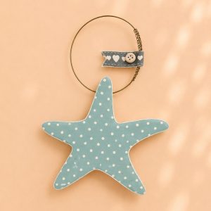summerbluepolkadotstarfishhangingornamentdecoationhomehouse