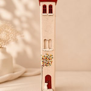 homedecorationlighthouseredbeigewhite