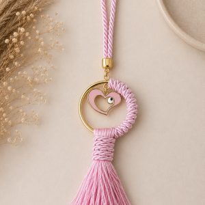 pinkheartcharmevileyehomedecorationpresentgirl