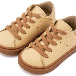 Δετό Δερμάτινο Sneaker BW 4312 Καλαμποκί