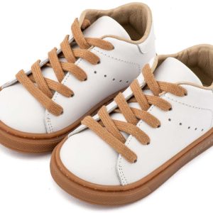 Δετό Δερμάτινο Sneaker BW 4312 Λευκό