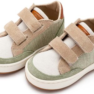 Δίχρωμο Sneaker Διπλό Χρατς EXC5297  Μέντα Μπεζ Λευκό