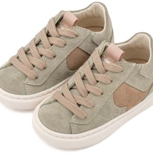 Δίχρωμο Sneaker Δετό EXC8002 Μέντα Μπεζ