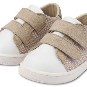 Sneakers  Διπλή Μπαρέτα Χρατς PRI2104 Μπεζ Λευκό Μέντα
