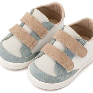 Τρίχρωμο Sneakers Διπλή Μπαρέτα Χρατς PRI2125 Λευκό Μίνεραλ Μπεζ