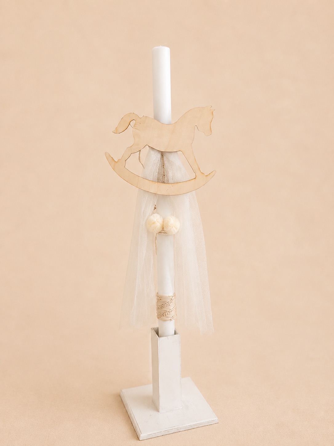 boho carousel baptism set baby boy baby girl horse christening church