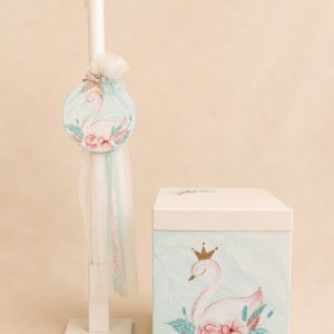 little swan baptism set ceremony christening baby girl