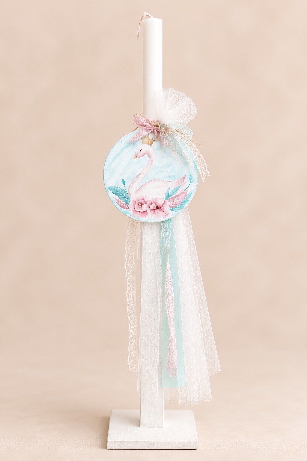 little swan baptism set ceremony christening baby girl