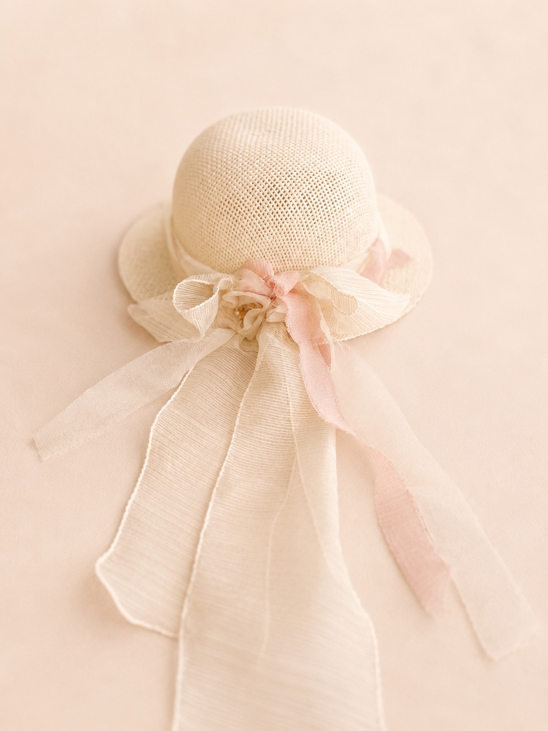 straw hat baptism christening baby girl church ceremony