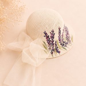 straw hat baptism christening baby girl church ceremony